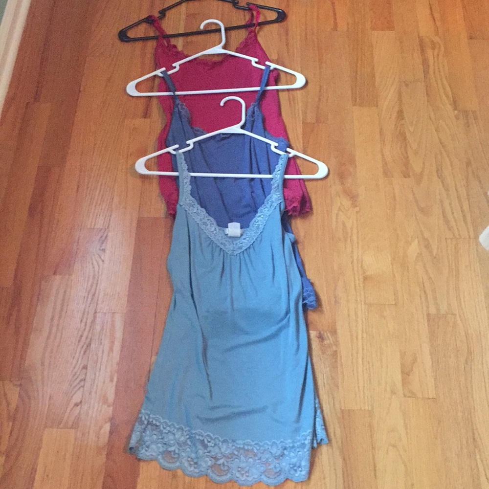 Lace camisole layering tanks
